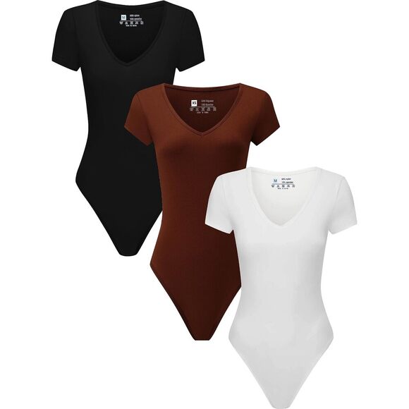 LindsaySayz Tops - Short Sleeve Bodysuit for Women - XL